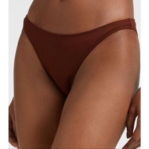 Wild Fable Brown Low Rise High Leg Cheeky Bikini Bottom Womens Size Small